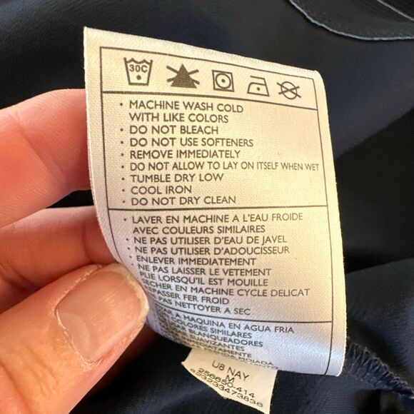 Nike Golf Polo shirt Mens Medium Blue Striped Pinehurst Golf Logo FitDry - Picture 9 of 10